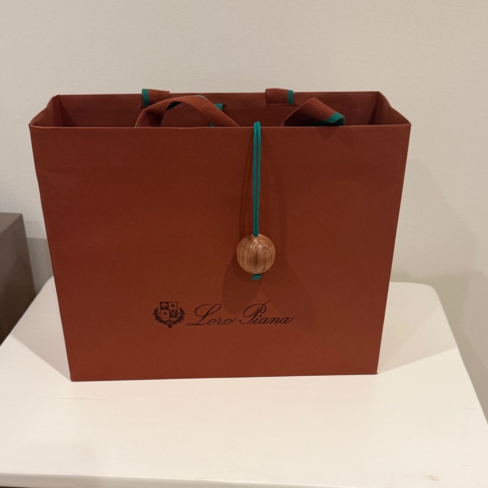 Loro Piana Chestnut Brown Shopping Bag